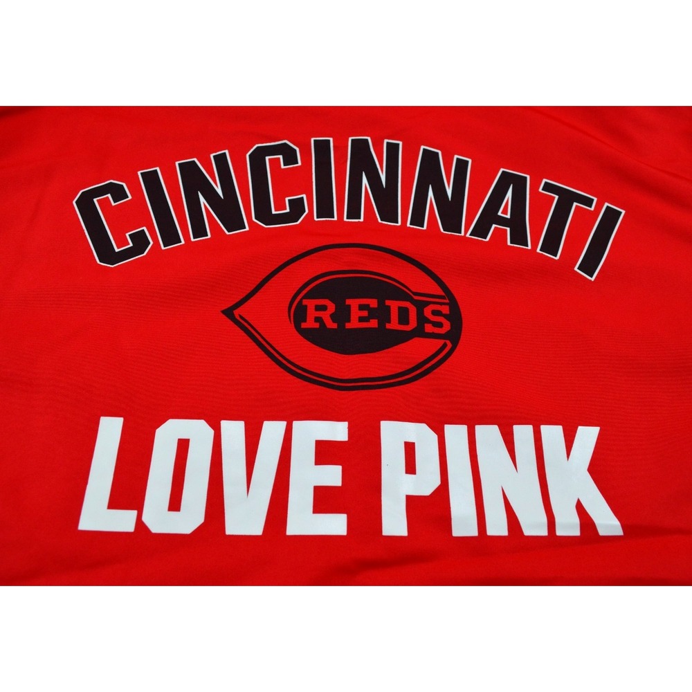 Victoria's Secret Cincinnati Reds Love Pink  1/4 Zip Pullover Jacket Womens‎ S - Picture 16 of 16